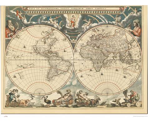 Antique World Map 的图像结果