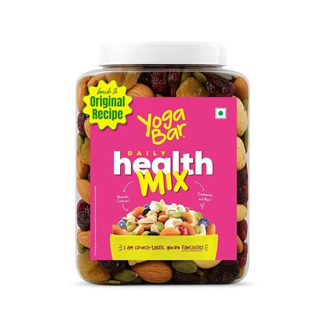 Yogabar Trail Mix - Daily Health Mix 850g - Mixed Nuts with Dry Fruits ...