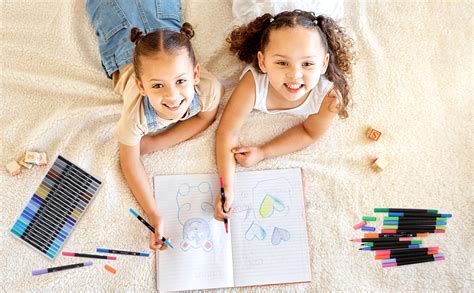 INOG 72 Colors Dual Tip Brush Pens Art Markers Set, Fine and Brush Tip ...