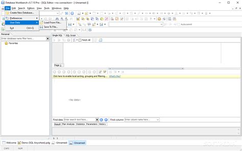 Image result for SQL Workbench Database File