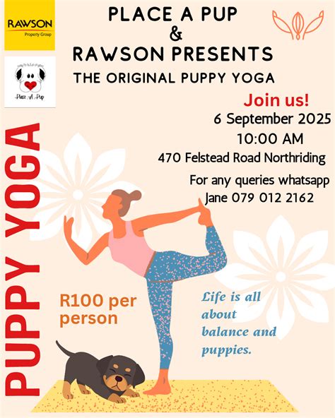 Book tickets for Puppy yoga