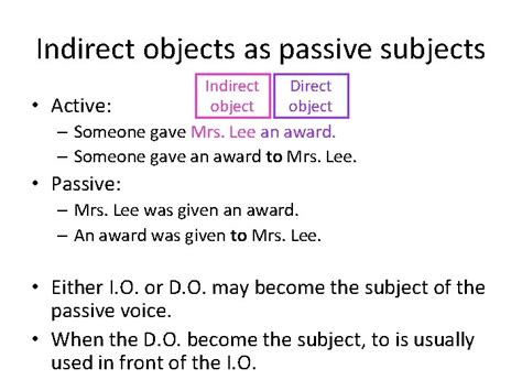 Image result for Direct Object Passive Voice