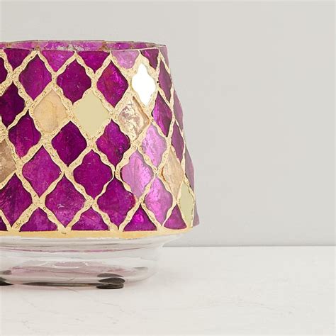 Buy Galaxy Baroque Motif Conical Votive Holder from Home Centre at just ...