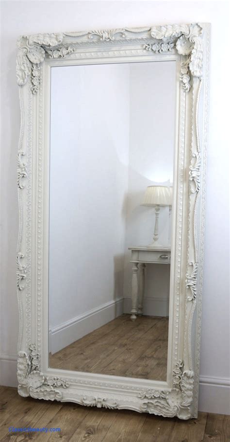 White Ornate Floor Length Mirror at Stacy Ito blog