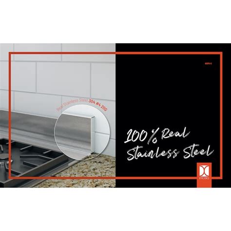 Inoxia 31-in x 30-in Stainless Steel Silver Backsplash Panels BSDD-S at ...