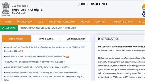 CSIR UGC NET December 2024 Application Correction Window Opens Today ...