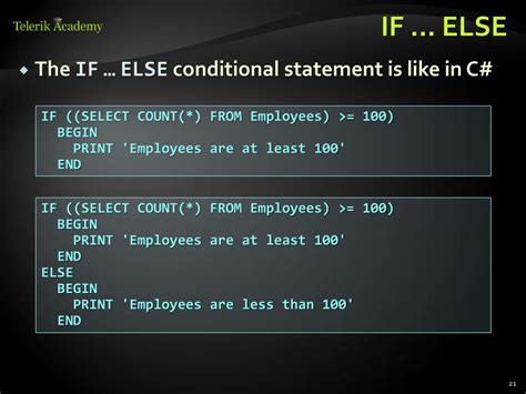 Image result for Transact-SQL If Else