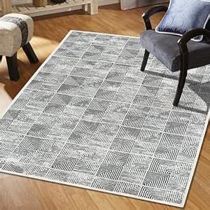 Buy MODEFE 5x7 Feet Rug Carpet Off-white Geometric Printed Primium ...