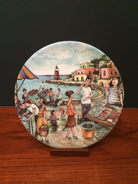 Decorative Plate Designed by Brunelli Made in Italy approx 8" diameter | Plate design ...