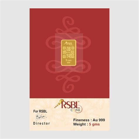 5gm 999 purity gold bar – RSBL eCoins