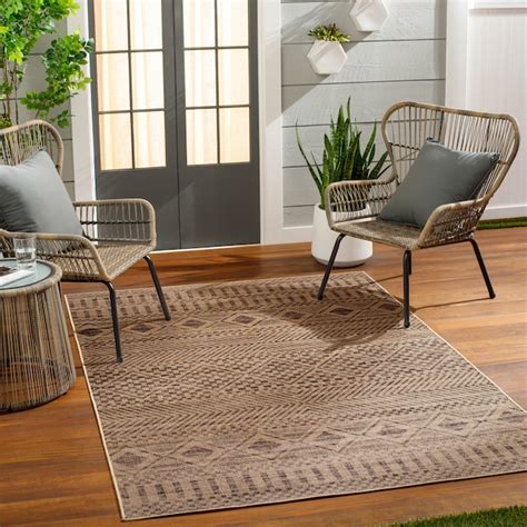 Livabliss Ez Jute 5 x 8 (ft) Hooked Jute Light Brown, Black, Beige ...