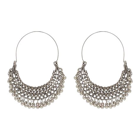 Buy Azai By Nykaa Fashion Stylish traditional Ethnic Oxidised Silver ...