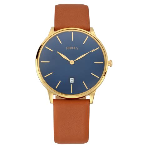 Buy Online Titan Nebula Lustre 18k Gold Analog Leather Strap Watch for ...