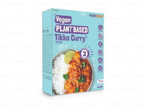 FOODease Vegan Tikka Curry with Rice, 425g (Ready to Eat | Meat Substi ...