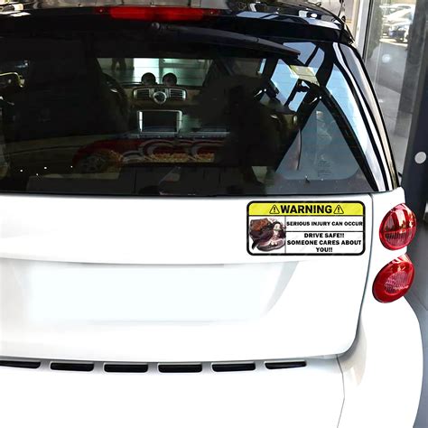 Buy FourFine 4 PCS Anime Car Decals and Stickers Automotive Anime Car ...