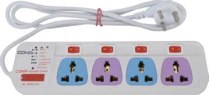 CONA Value Series Spike Suppressors 2641 Colour 4x4 Power Strip 1.5 ...