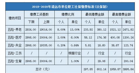 清远社保基数标准2023个人缴费多少_新高考网