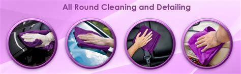 SOFTSPUN Microfiber Cloth -15 pcs Small 20x30 cms 340 GSM Purple Thick ...