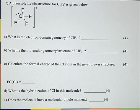Clf4 Lewis Structure