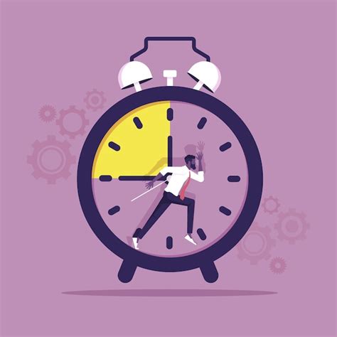 Businessman runs like squirrel in wheel deadline and stressful task ...