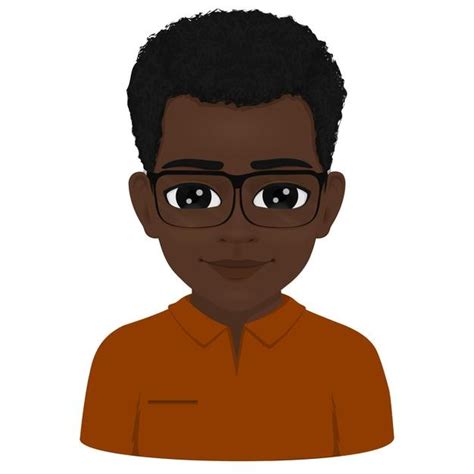 Portrait of african male student | Premium Vector