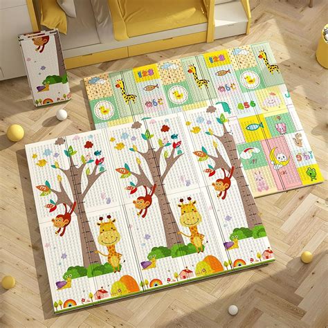 Amazon.com: GPAIHOMRY Folding Baby Play Mat, 83" X 79" Foldable Play ...