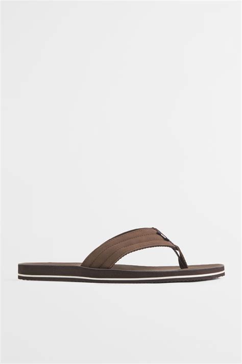 Flip-flops - Brown - Men | H&M IN