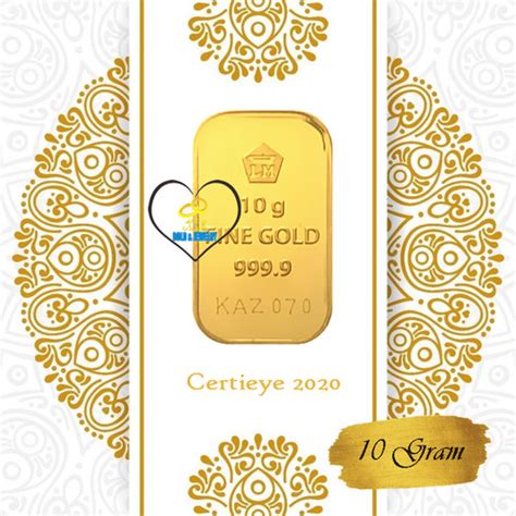 Jual Logam Mulia ANTAM 10 Gram Emas Batangan 24K Gold Bar Gold Fine ...