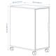 ALEX storage unit on castors, white/black, 36x76 cm (141/8x297/8") - IKEA