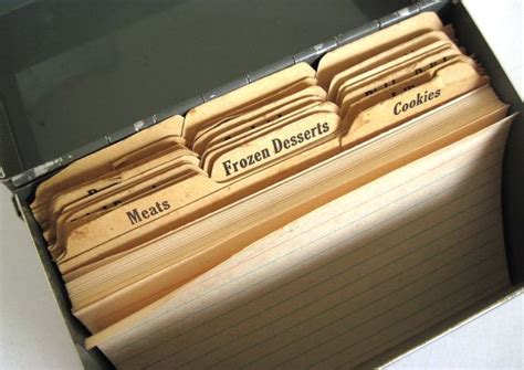 Image result for Recipe Card File Box