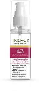 TRICHUP Nutrishine Hair Serum Fortified With Argan,Olive And Wheatgerm ...