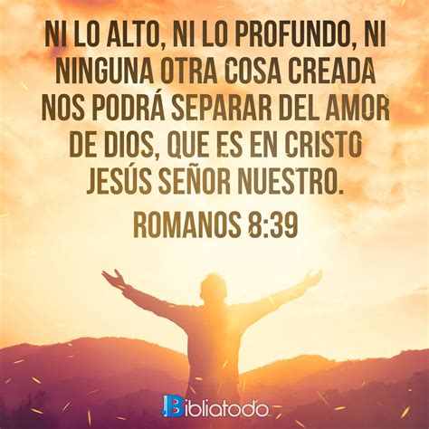 Romanos 8:39 NTV - Versículo del Día