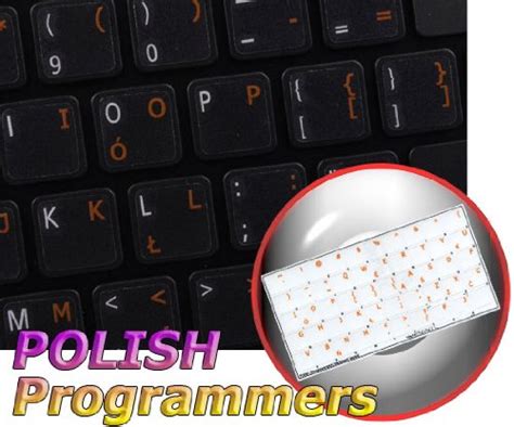 Buy POLISH PROGRAMMER KEYBOARD STICKERS ON TRANSPARENT BACKGROUND WITH ...
