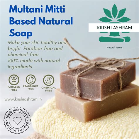 Handmade Soap - Multani Mitti Based – Krishi Ashram Stores