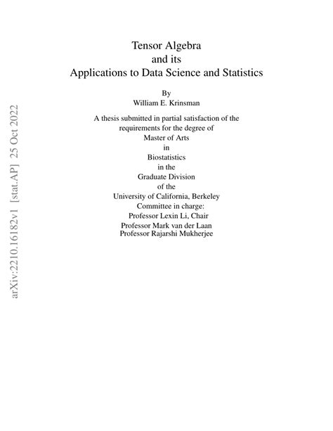 Image result for Tensor Algebra