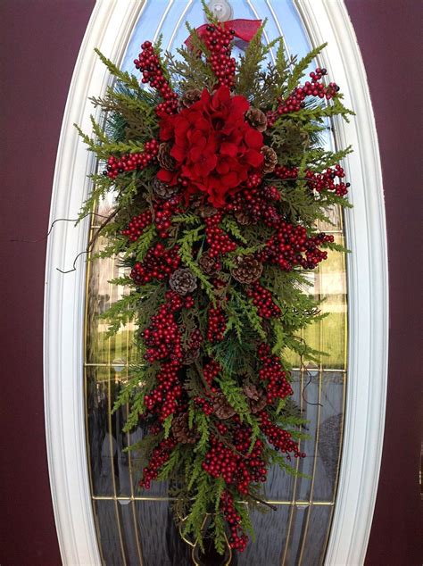 Image result for Winter Swag for Front Door | Christmas wreaths ...