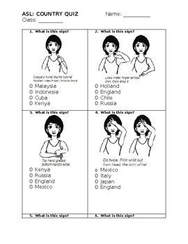 Image result for Country ASL