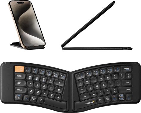 Amazon.in: Buy ProtoArc Ergonomic Foldable Keyboard, XK03 Split Folding ...