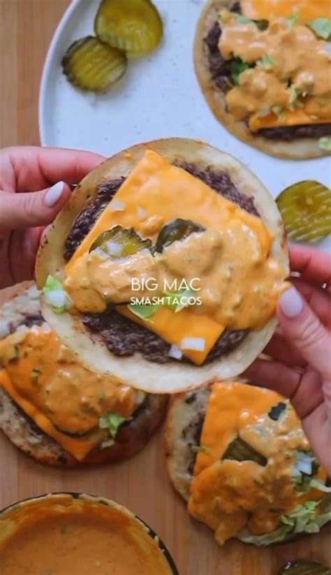 Big mac tacos aka smash burger tacos everything you love in a big mac ...