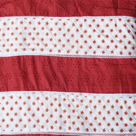 Pure Cotton Hakoba Border White With Brown Flower And Plain Flower Jaa ...