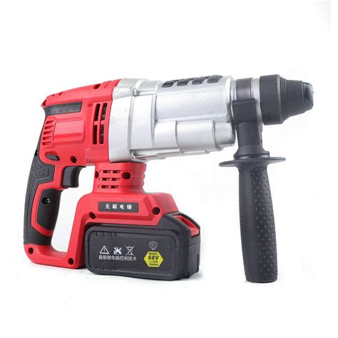 Buy Cordless Brushless Hammer Electric, 3200 Rpm 68V Rotary Demolition ...