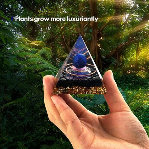 Buy Healing Crystal Orgonite Pyramid, Positive Energy Generator Chakra ...