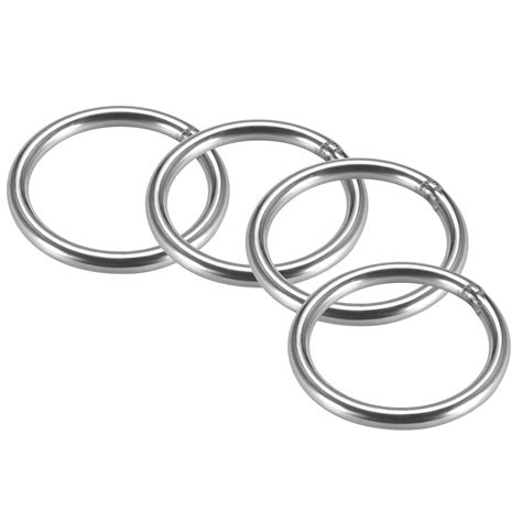 uxcell Stainless Steel O Ring 60mm Outer Diameter 6mm Thickness ...