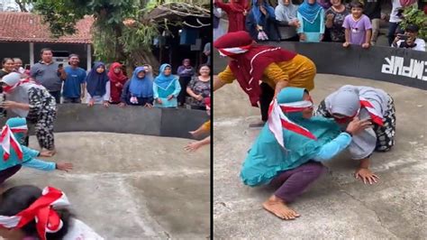 गेम में पकड़नी थी बत्तख, औरतें एक दूसरे को पकड़ने लगीं, VIDEO - Weird ...