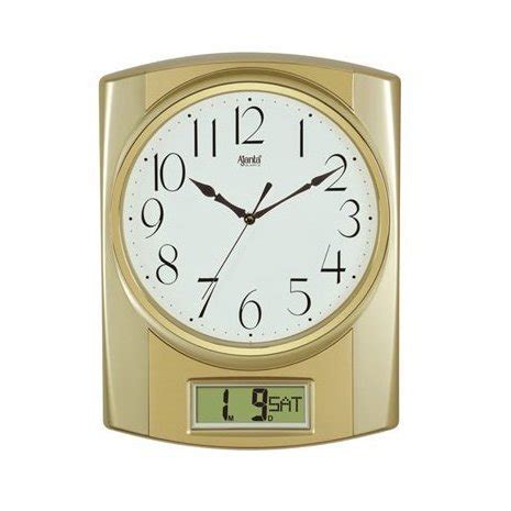 Buy Ajanta Plastic Musical Wall Clock (38 cm x 28 cm x 6.5 cm, Gold ...