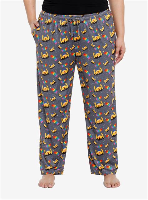 Hot Topic Don't Hug Me I'm Scared Yellow Guy Girls Pajama Pants Plus ...