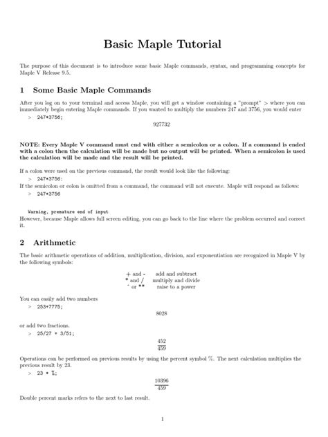 Introduction to Maple 的图像结果