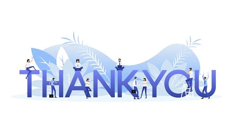 Thank you people great design for any purposes vector illustration ...
