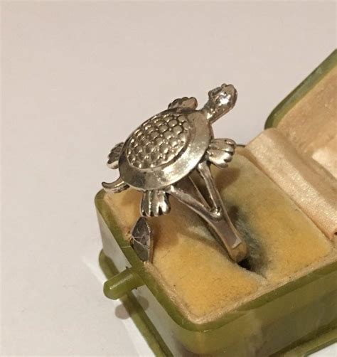 Vintage Turtle Ring, silver turtle ring, turtle jewellery, turtle ring, cute piece
