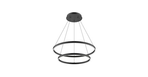 Kuzco Lighting CH87832-BK-UNV-010 Cerchio 32" Wide LED Ring Chandelier ...